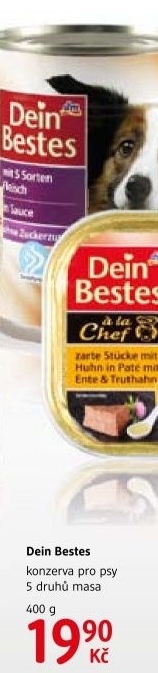 Konzerva pro psy dein bestes