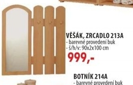Věšák a zrcadlo