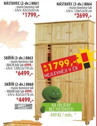 Skříň 8863, masiv