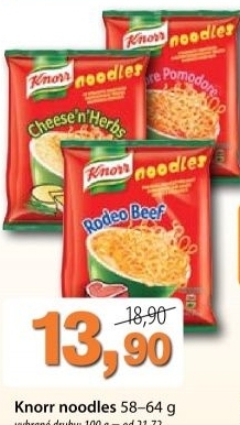Polevka nudlova noodles knorr