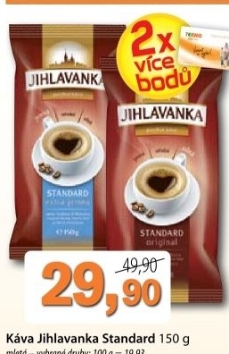 Kava mleta standard jihlavanka
