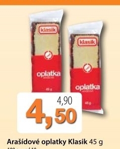 Oplatky s arasidovou naplni coop klasik