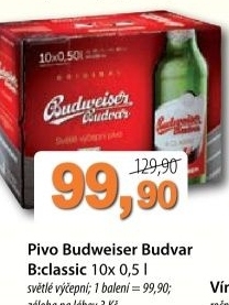 Pivo svetle vycepni b classic budweiser budvar