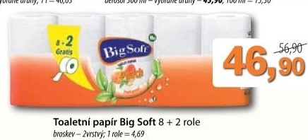 Toaletni papir 2vrstvy big soft