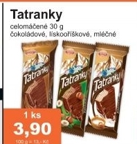 Oplatky tatranky celomacene sedita