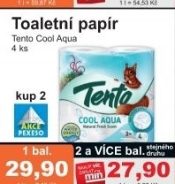 Toaletni papir 3vrstvy cool aqua tento