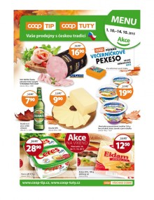 akční leták COOP 1.10.2015-14.10.2015