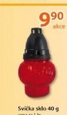 Lampa hrbitovni sklenena