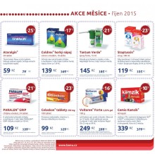 akční leták BENU Lékárna 1.10.2015-31.10.2015