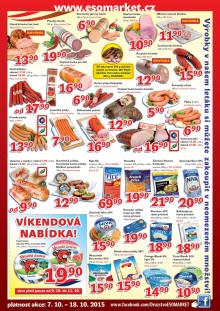 akční leták ESO MARKET 7.10.2015-18.10.2015