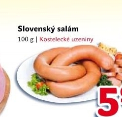 Salam slovensky toceny kostelecke uzeniny