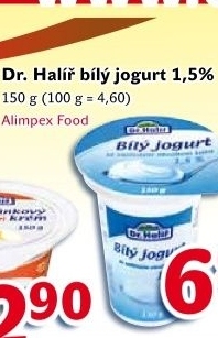 Jogurt bily dr halir