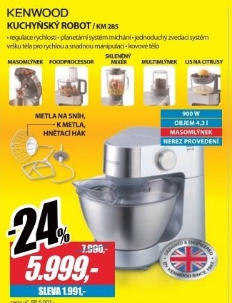 Kenwood KM 285, kuchyňský robot