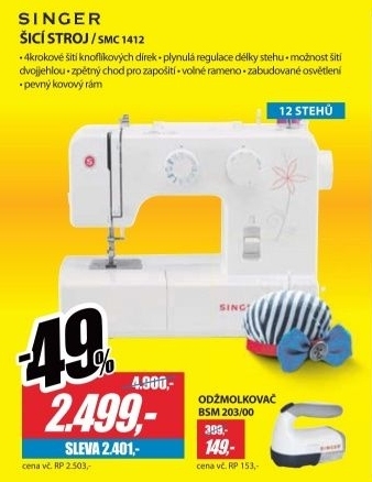 Singer SMC 1412, šicí stroj