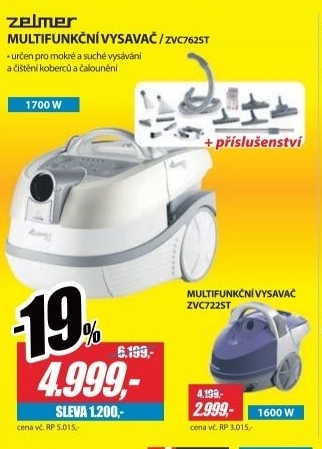 Zelmer ZVC762ST, multifunkční vysavač