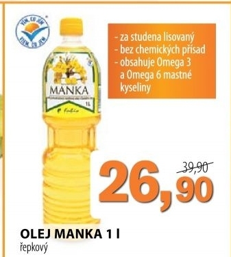 Olej repkovy manka