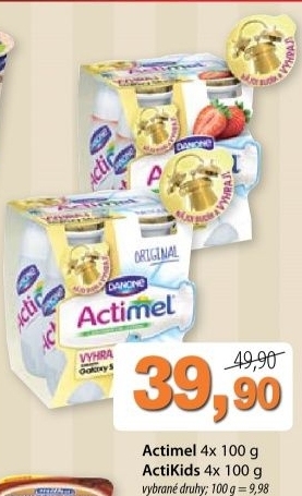 Napoj mleko jogurtove actimel danone