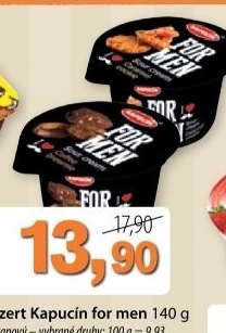 Dezert smetanovy for men kapucin
