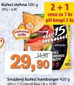 Hamburger kureci smazeny vodnanske kure
