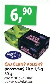 Caj cerny asia novy den