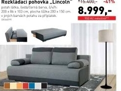 Lincoln, rozkládací pohovka