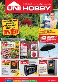 akční leták UNI HOBBY 8.10.2015-21.10.2015