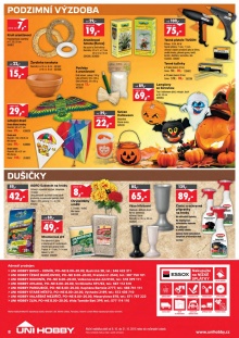 akční leták UNI HOBBY 8.10.2015-21.10.2015