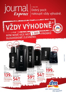 akční leták dm drogerie 7.10.2015-31.10.2015