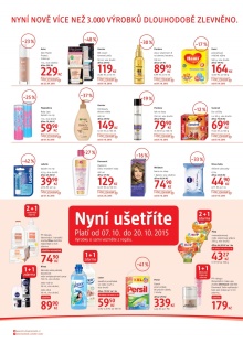 akční leták dm drogerie 7.10.2015-31.10.2015