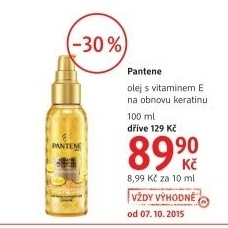 Olej na vlasy s vitaminem e pantene