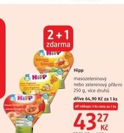 Testoviny detske bio hipp