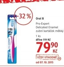 Kartacek na zuby delicate pro expert oral b