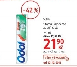 Pasta na zuby stoma paradentol odol