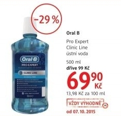 Ustni voda oral b