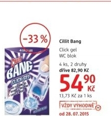 Wc blok bodovy click bang cillit