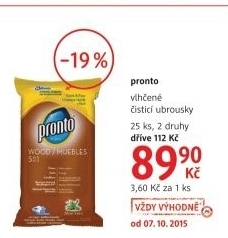 Ubrousky cistici pronto