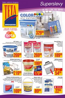 akční leták Teta drogerie 9.10.2015-24.10.2015