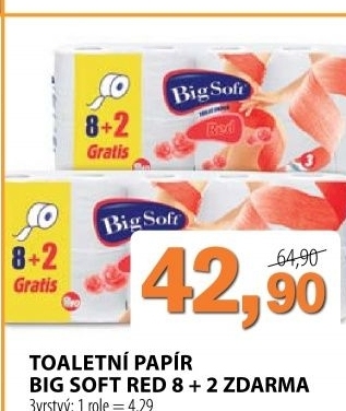 Toaletni papir 3vrstvy big soft