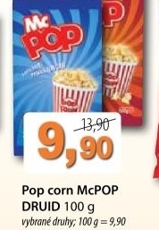 Popcorn do mikrovlnky mcpop druid