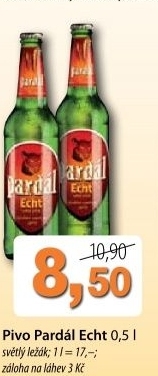 Pivo svetly lezak 11 echt pardal