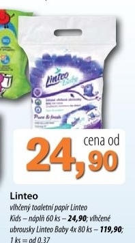 Toaletni papir vlhceny kids linteo