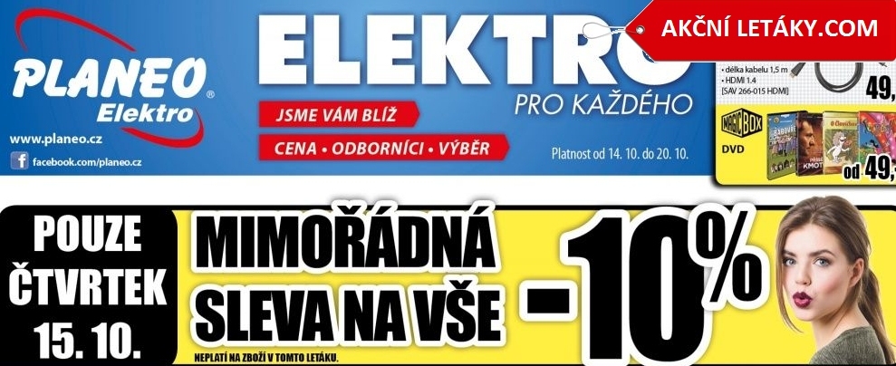 Mimořádná sleva v Planeo Elektro