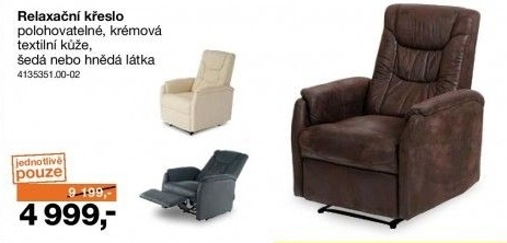 Polohovatelné relaxační křeslo