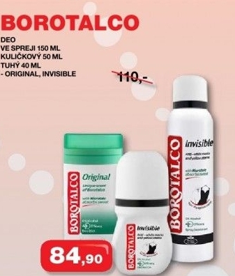 Deodorant sprej borotalco