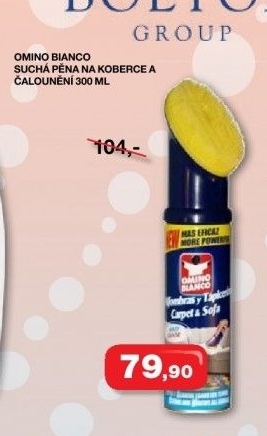 Pena na cisteni kobercu a textilie omino bianco