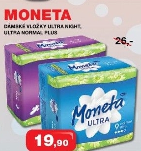 Vlozky damske ultra moneta
