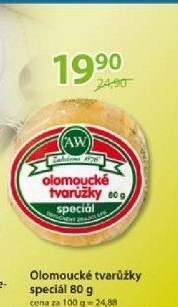 Syr tvaruzky olomoucke special a w