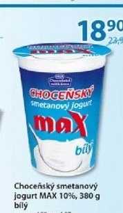 Jogurt bily smetanovy max chocensky