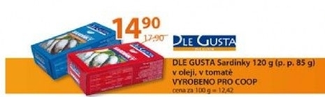 Sardinky dle gusta