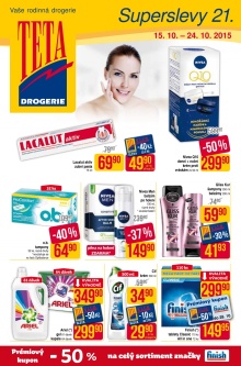akční leták Teta drogerie 15.10.2015-24.10.2015